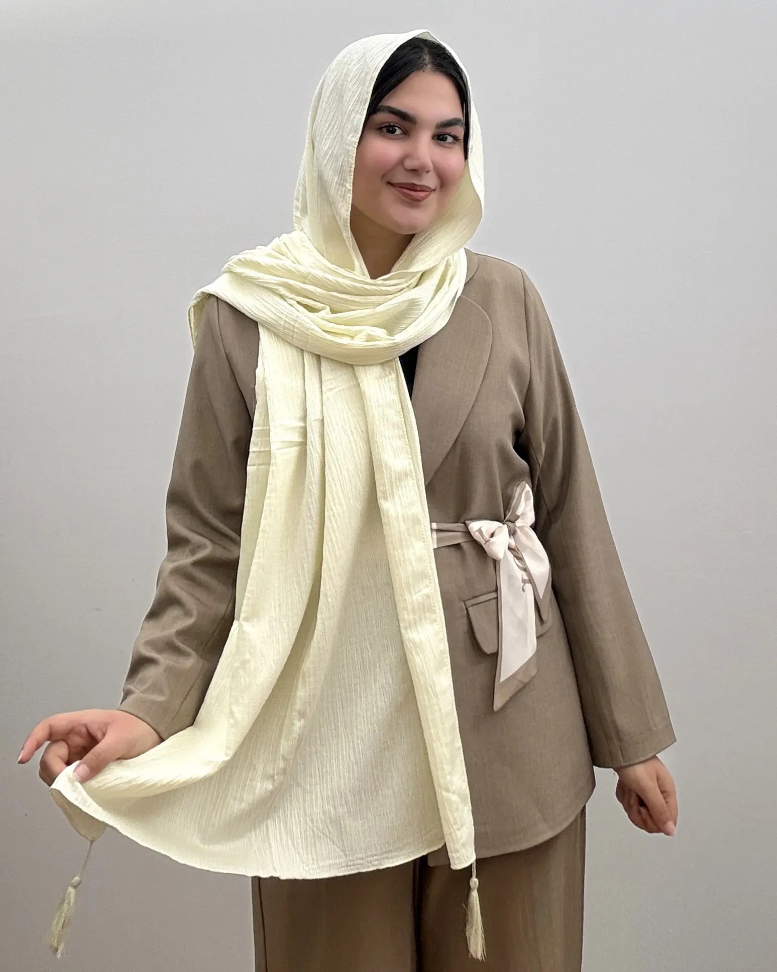 شال نخی دخترانه مدل دلینا